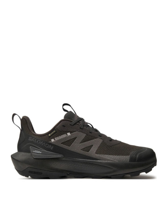 Salomon Elixir Activ GTX Men's Hiking Shoes Waterproof With Gore-Tex Membrane Black