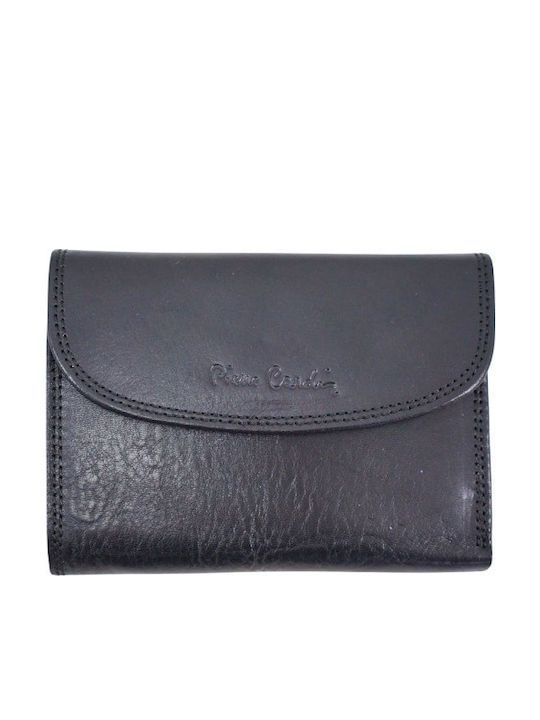 Damen Leder Brieftasche Pierre Cardin 10 Schwarz Schwarz