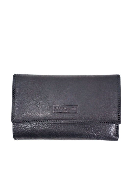 Damen Leder Brieftasche Pierre Cardin 58 Schwarz Schwarz