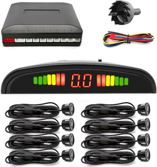 8 Parking Sensors, Display, Control Unit, Set