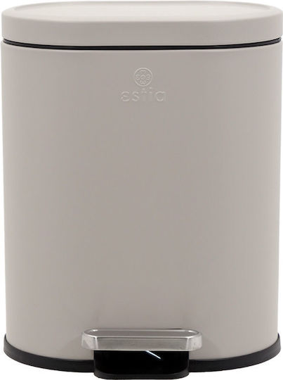 Estia Ovoid Metalic Perie de toaletă Închidere lentă 6lt Estia Ovoid Metalic Perie de toaletă Închidere lentă 6lt