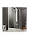 Drawer Cabinet Sliding Door 164-167x185 Axis Slider 1+1 Clean Glass