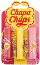 Chupa Chups Lip Balm Trio Σετ Δώρου Βάλσαμο Χειλιών 4 G Watermelon + Βάλσαμο Χειλιών 4 G Peach Pulp + Βάλσαμο Χειλιών 4 G Lemon Sorbet Chupa Chups Lip Balm Trio Σετ Δώρου Βάλσαμο Χειλιών 4 G Watermelon + Βάλσαμο Χειλιών 4 G Peach Pulp + Βάλσαμο Χειλιών 4 G Lemon Sorbet
