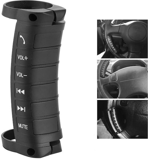 Controler universal fără fir pentru volan Rf pentru monitorul auto cu placa de programare negru
