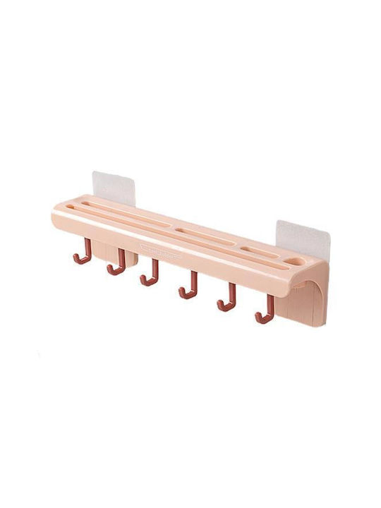 Bucătărie Hangers Din Plastic 25.7x6x5.5cm Roz