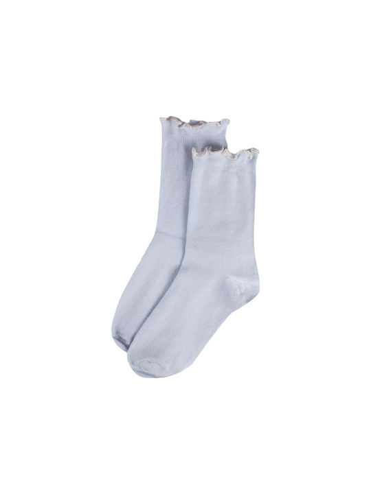 Socks Solid Color Pamn17-Grey Melange