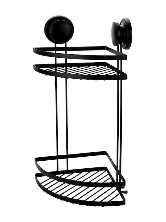 Estia Etazera cu ventilatoare Corner 2 poziții Negru