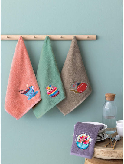 Set of 4 Cotton Kitchen Towels 40x70cm Kt240 Palamaiki Set of 4 Cotton Kitchen Towels 40x70cm Kt240 Palamaiki