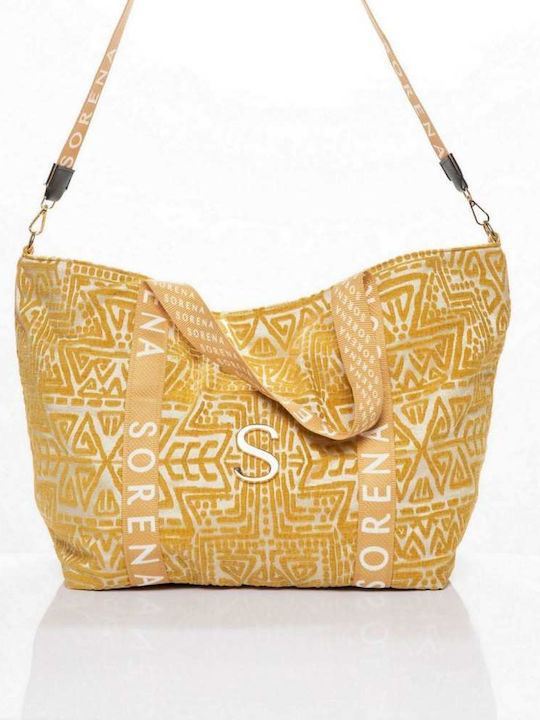 Sorena Greece Beach Bag Iliaxtida - Yellow 1041