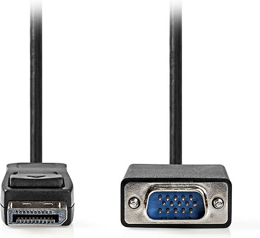 Nedis Cable DisplayPort male - VGA male 2m Black (CCGL37301BK20)