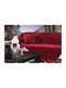 Beauty Home Ριχτάρι Διθέσιου Καναπέ Βελουτέ 180x250εκ. Κόκκινο