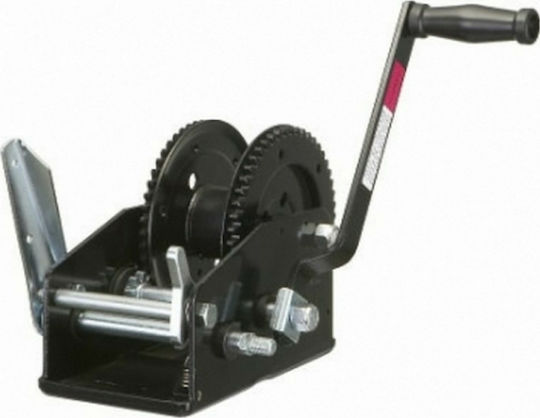 Troliu manual pentru remorcă 1450kg cu dublu angrenaj