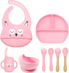 Eule Komplettes Silikon-Lunch-Set 8-teilig, Kön...