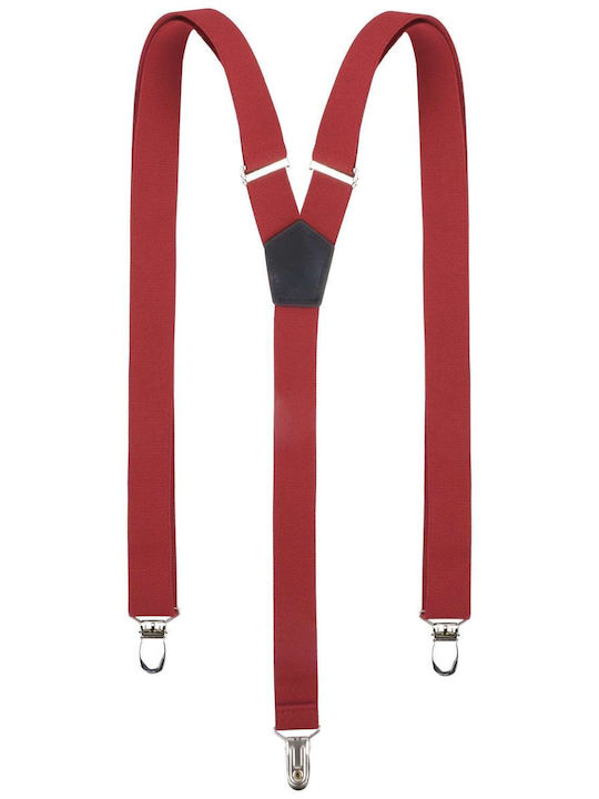 Elastic Braces Adjustable Bordeaux Synthetic Classic