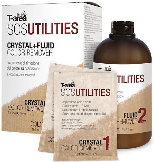 Sensus Sos Kit Color Remover 1 + 2 (5x15ml + 480ml) - (θεραπεία Απομάκρυνσης Χρώματος)