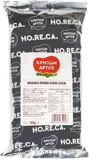 Κρήτων Άρτος Κρίθινα Ντακάκια Ολικής Άλεσης 500gr