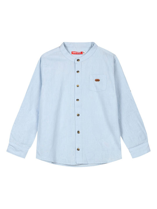 Linen shirt for boy with collar Mao - Ecru 13-224000-4-14