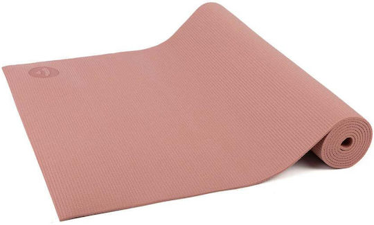 Bodhi Basic Asana Yoga Mat - Yoga Mat For Beginners Pvc Rose Tan 183cmx60cmx4,5mm