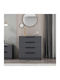 Kale Chest of Drawers 506mnr1524 72x42x77cm Anthracite