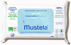 Mustela Baby-child Unscented Water-based Wipes Compostable At Home Baby Wipes Mustela Baby-child Unscented Water-based Wipes Compostable At Home Baby Wipes