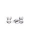 Earrings Rabbit Earrings Steel 316l Silver C20011