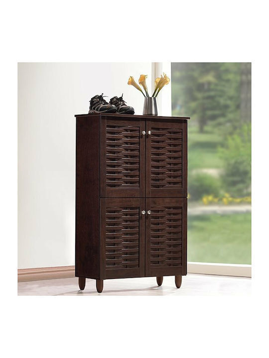 Miranda Schuhschrank 77x34x123 cm Walnuss 02.01...