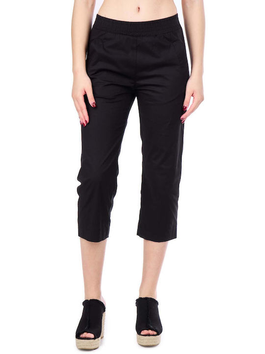 Moutaki Femei Bumbac Pantaloni largi Black