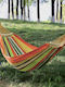 În aer liber dublu îngroșat învelit în pânză de hamac Swing interior cu tija curbată detașabilă, dimensiune: 200x100cm (bomboane de culoare)