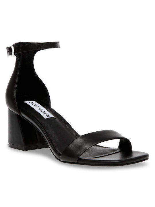 Sandals Steve Madden Epix Sandal Sm11002937-03001-017 Black Leather Sandals Steve Madden