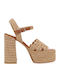 Castaner Sandalen S479a4426284 - Beige Stroh 023442-2009 Faye/192-192 Arena