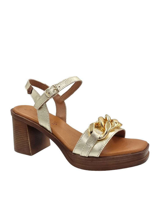 Boxer 97021 10-262 Platin Leder Damensandalen