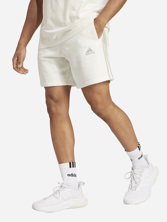 adidas Essentials French Terry 3-Stripes IS1344 Ανδρικό Σορτς Λευκό