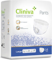 Βρακάκι Ακράτειας Cliniva L - 14 Τμχ