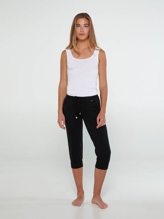 Vamp Damen-Sweatpants Breit Schwarz