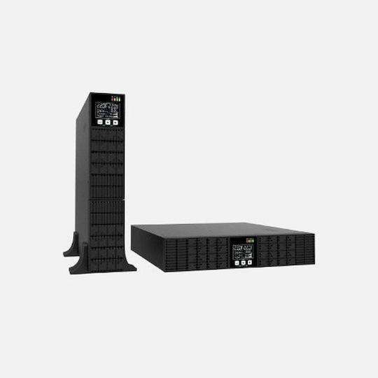 GBC RT-2K UPS On-Line 2000VA 2000W με 6 Schuko Πρίζες