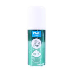 Culoare decorativă pentru patiserie în spray verde Pme Edible Lustre Spray Verde 100ml