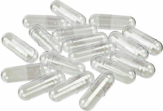 Capsule de gelatină goale nr. 0 200 bucăți Capsule de gelatină transparente-transparente