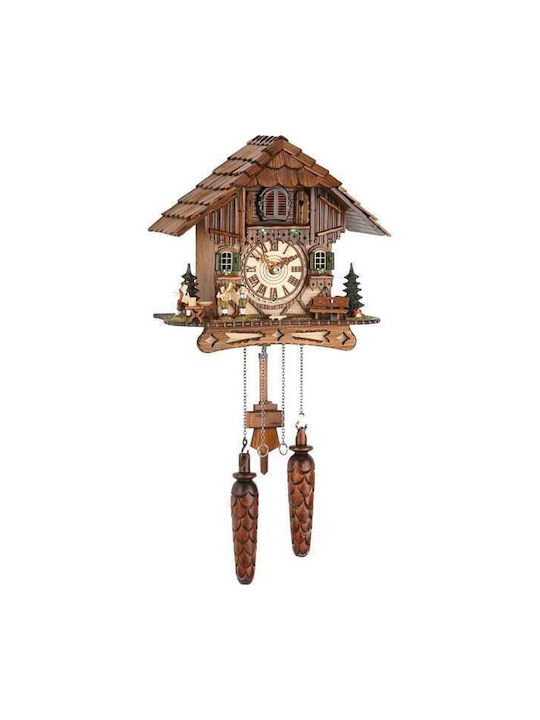 Cuckoo Clock With Alpine House Representation