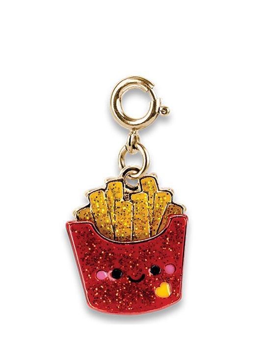 Symbol Pendant for jewellery Charm It-gold Glitter French Fries