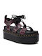 Nartilla Women's Flat Sandals in Black Color