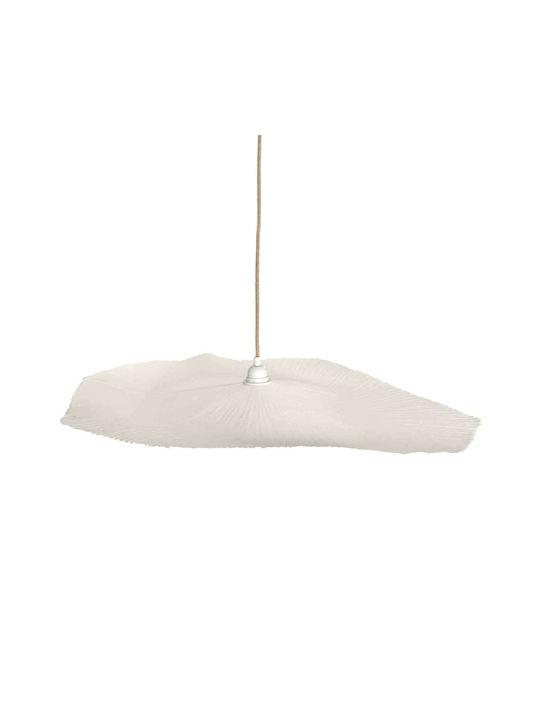 Шапка за лампа Louise Paper Mache White L H: 7,0 W: 78,0 W: 82,0 H.