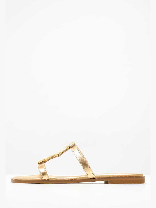 Makis Kotris Leather Women's Sandals Gold