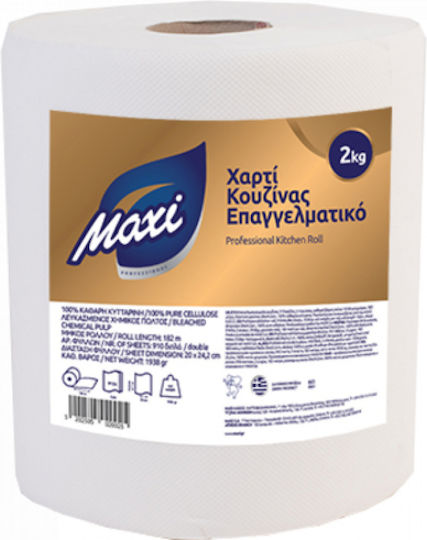 Professional Maxi Embossed Kitchen Paper 2-ply 2kg (pack of 3)