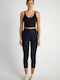 Women's Capri Training Legging High Waisted Black