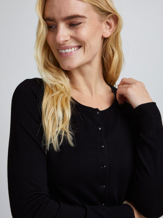 Fransa Jachetă de damă tricotată Black