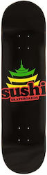 Sushi Skate Deck Pagoda Logo - Черно