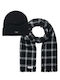 Beanie Unisex Knitted Hat Black White 12197780