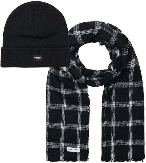 Căciulă Unisex Tricotată Negru Alb 12197780