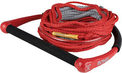 Ronix Handle Combo 1.0 - Tpr Grip 1 In. dia. w/65ft. 4-sect. pe rope - Roșu