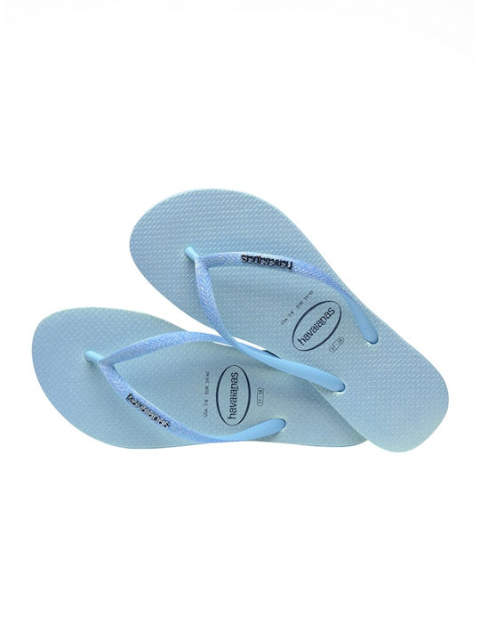 Havaianas Slim Glitter schillernde Flip Flops - Silber 4148922